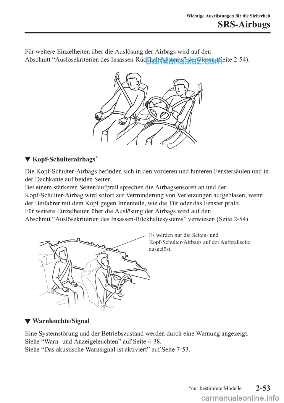 MAZDA MODEL 2 2018  Betriebsanleitung (in German) �)�