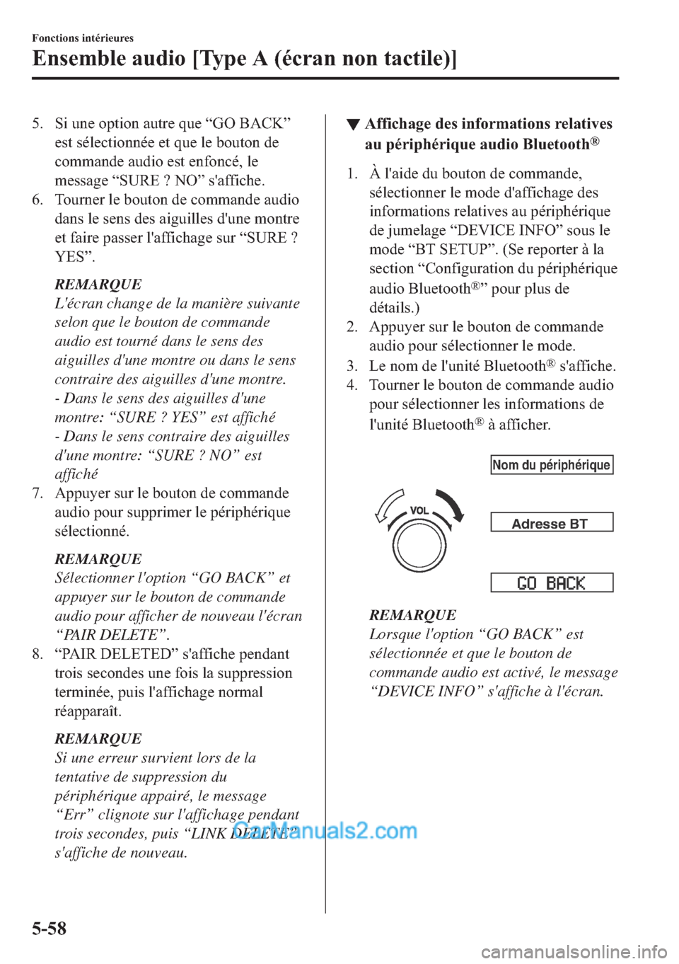 MAZDA MODEL 2 2018  Manuel du propriétaire (in French) �� �6�L��X�Q�H��R�S�W�L�R�Q��D�X�W�U�H��T�X�H��