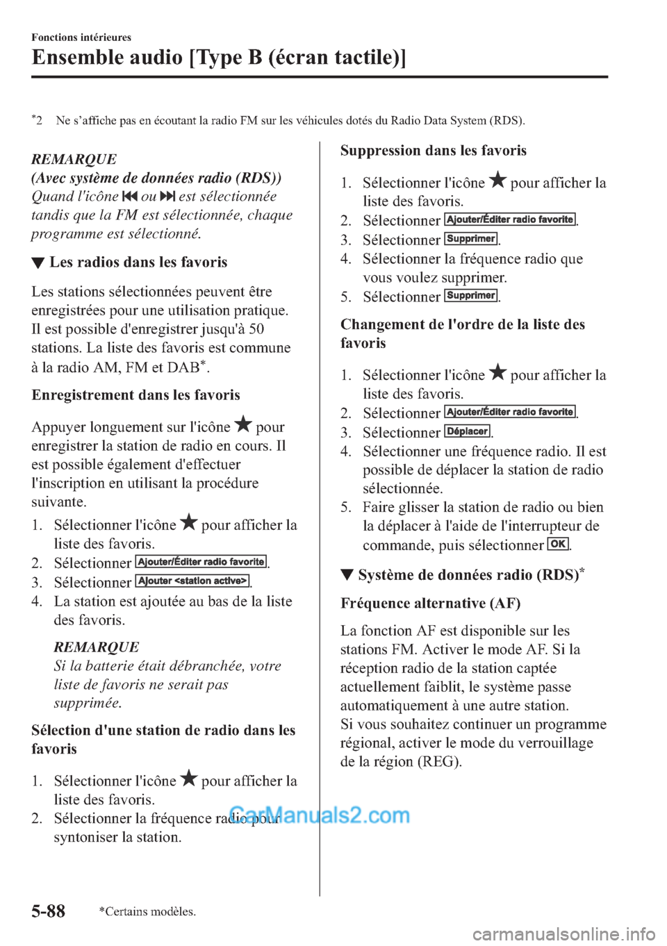 MAZDA MODEL 2 2018  Manuel du propriétaire (in French) �
� �1�H��V�