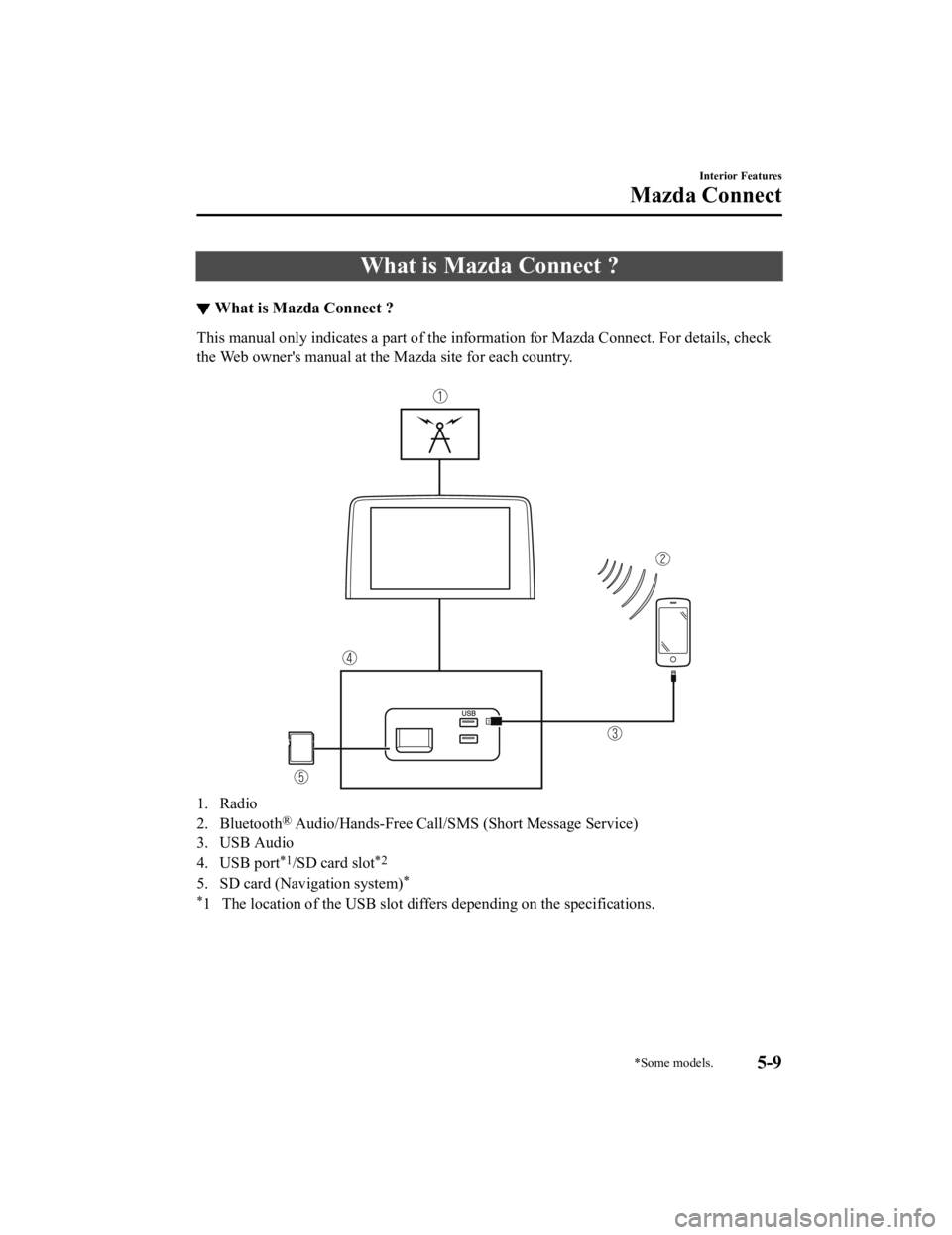 MAZDA MODEL 6 2021 Owners Manual What is Mazda Connect ?
▼What is Mazda Connect ?
This manual only indicates a part
of the information for Mazda Connect. For details, check
the Web owner's manual at the Mazda site for each cou MAZDA MODEL 6 2021 Owners Manual What is Mazda Connect ?
▼What is Mazda Connect ?
This manual only indicates a part
of the information for Mazda Connect. For details, check
the Web owner's manual at the Mazda site for each cou