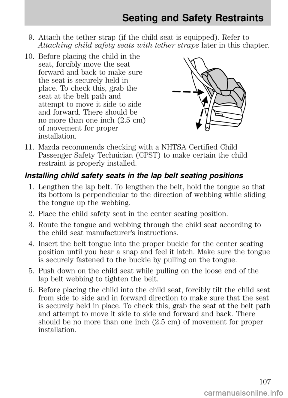 MAZDA MODEL B4000 CAB PLUS 4 TRUCK 2009  Owners Manual 