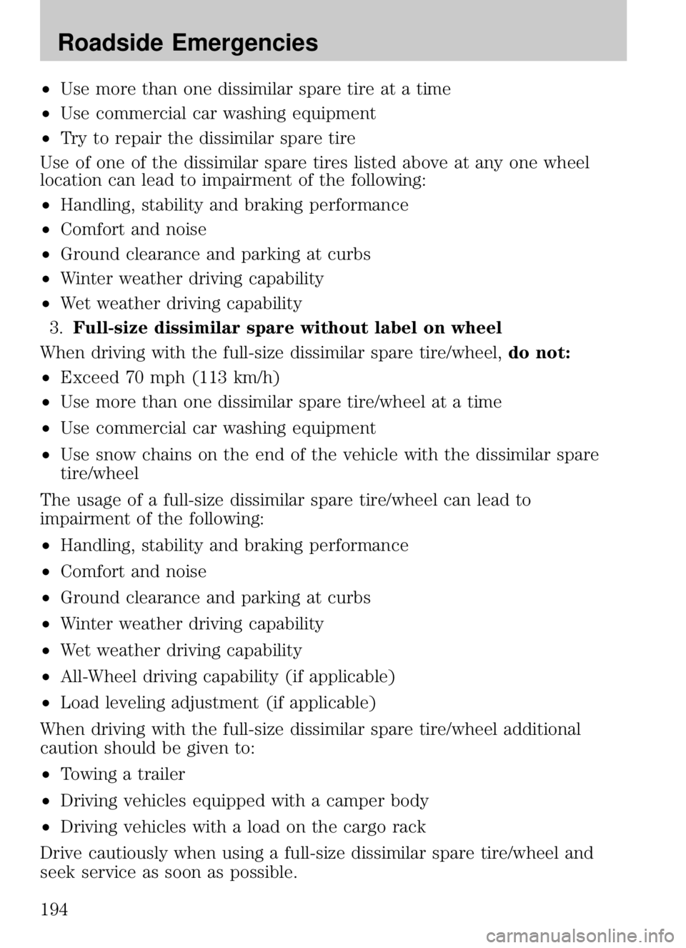 MAZDA MODEL B4000 CAB PLUS 4 TRUCK 2009  Owners Manual  MAZDA MODEL B4000 CAB PLUS 4 TRUCK 2009  Owners Manual