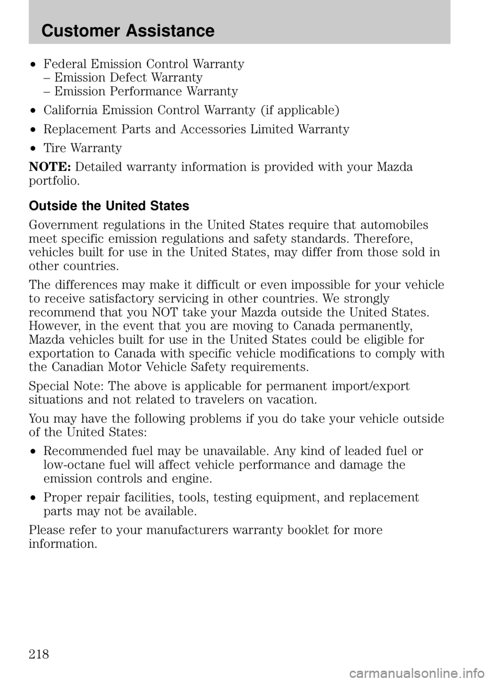 MAZDA MODEL B4000 CAB PLUS 4 TRUCK 2009  Owners Manual 