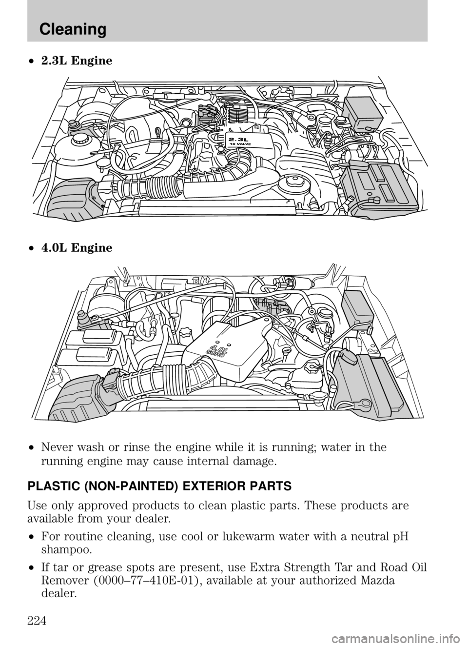 MAZDA MODEL B4000 CAB PLUS 4 TRUCK 2009  Owners Manual 