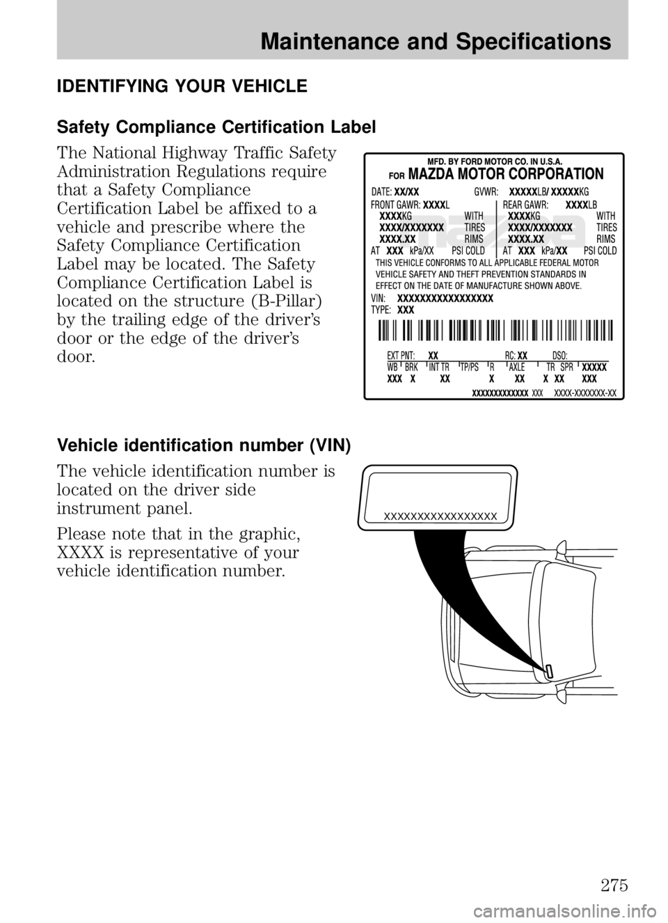 MAZDA MODEL B4000 CAB PLUS 4 TRUCK 2009  Owners Manual 