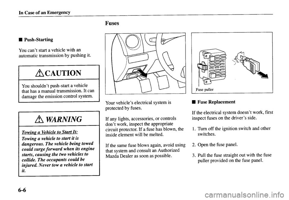 MAZDA MODEL MX-5 MIATA 2001 Owners Manual MAZDA MODEL MX-5 MIATA 2001 Owners Manual