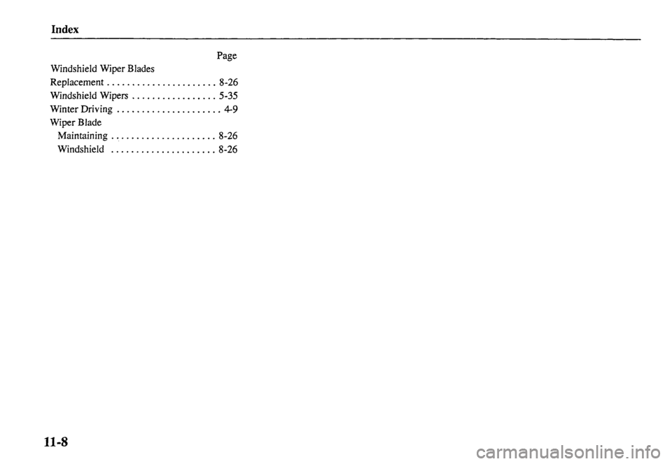 MAZDA MODEL MX-5 MIATA 2001 Owners Manual MAZDA MODEL MX-5 MIATA 2001 Owners Manual