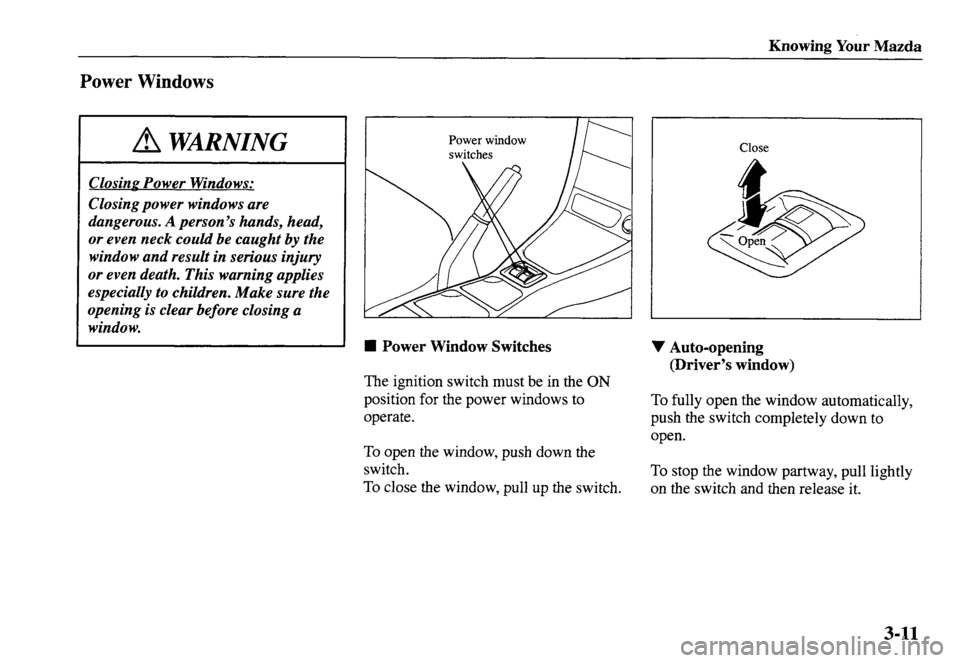 MAZDA MODEL MX-5 MIATA 2001 Workshop Manual MAZDA MODEL MX-5 MIATA 2001 Workshop Manual