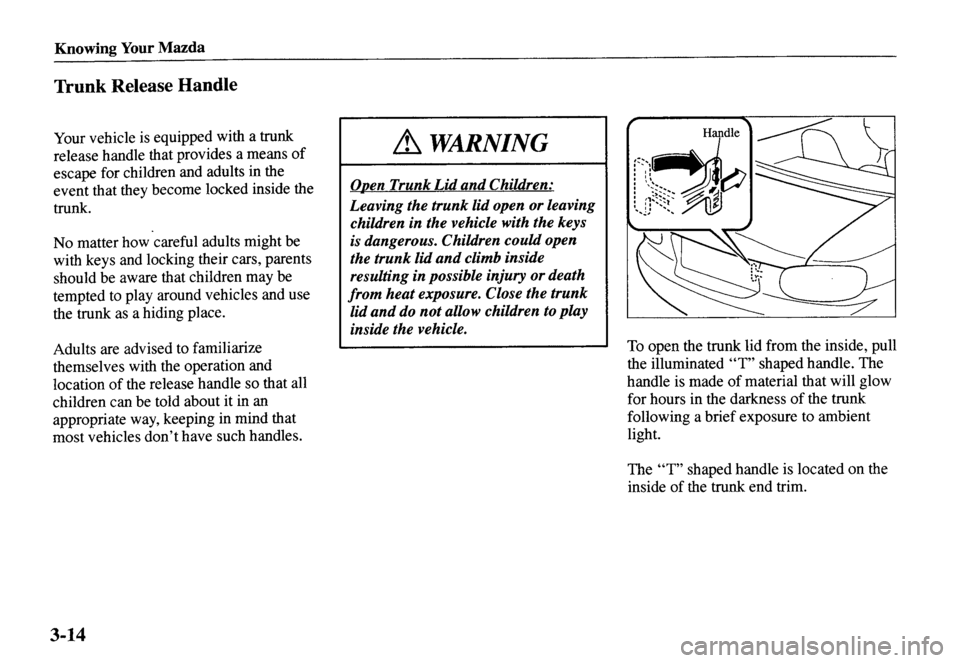MAZDA MODEL MX-5 MIATA 2001 Workshop Manual MAZDA MODEL MX-5 MIATA 2001 Workshop Manual