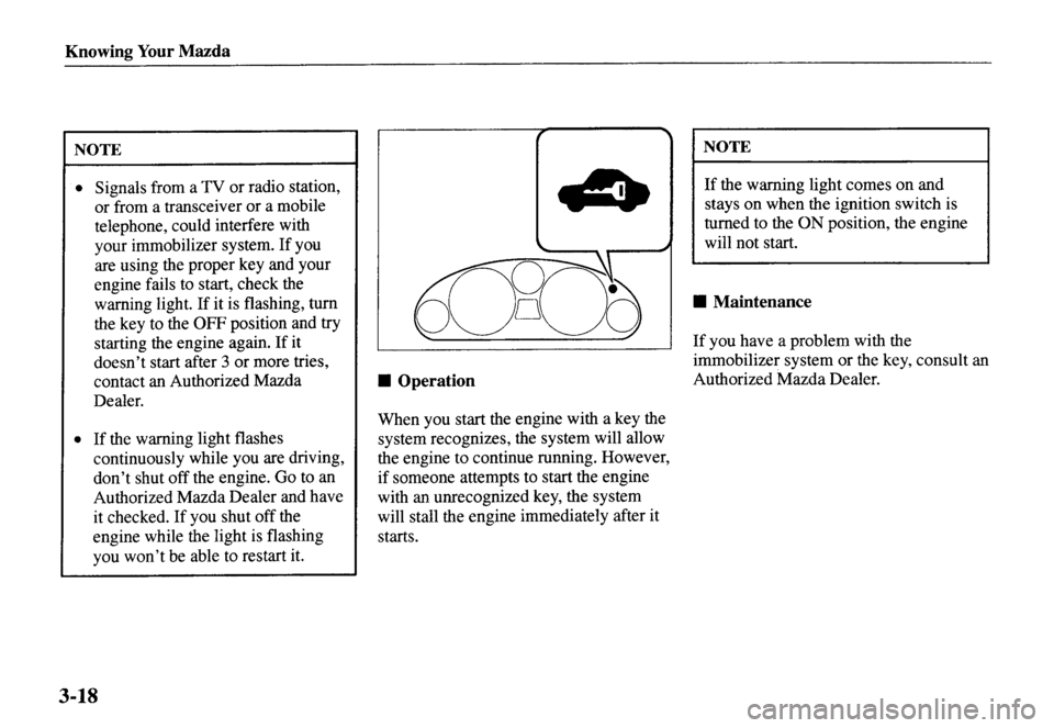 MAZDA MODEL MX-5 MIATA 2001 Workshop Manual MAZDA MODEL MX-5 MIATA 2001 Workshop Manual