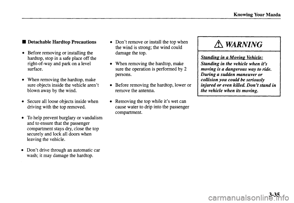 MAZDA MODEL MX-5 MIATA 2001 Manual PDF MAZDA MODEL MX-5 MIATA 2001 Manual PDF