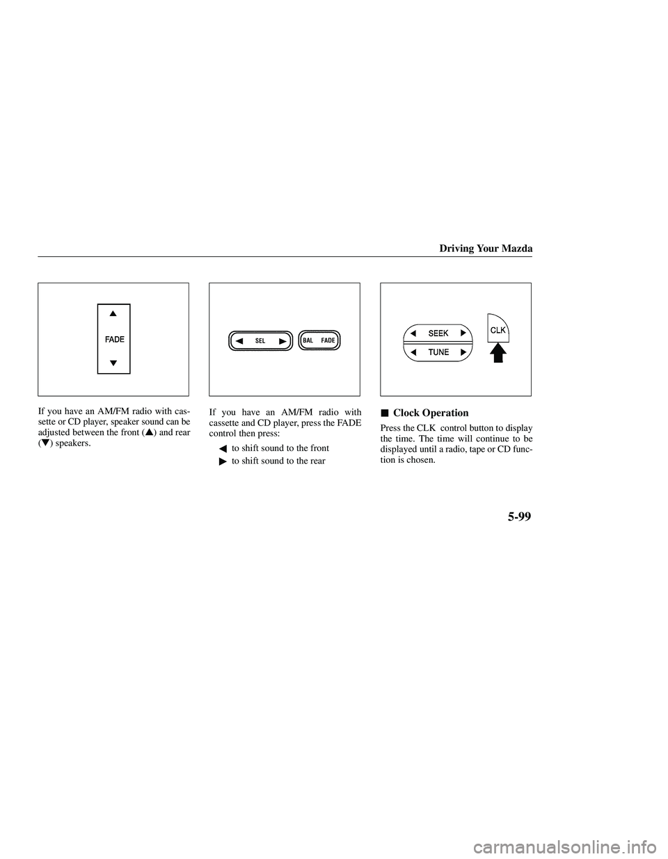 MAZDA MODEL B3000 4WD 2001 Owners Manual MAZDA MODEL B3000 4WD 2001 Owners Manual