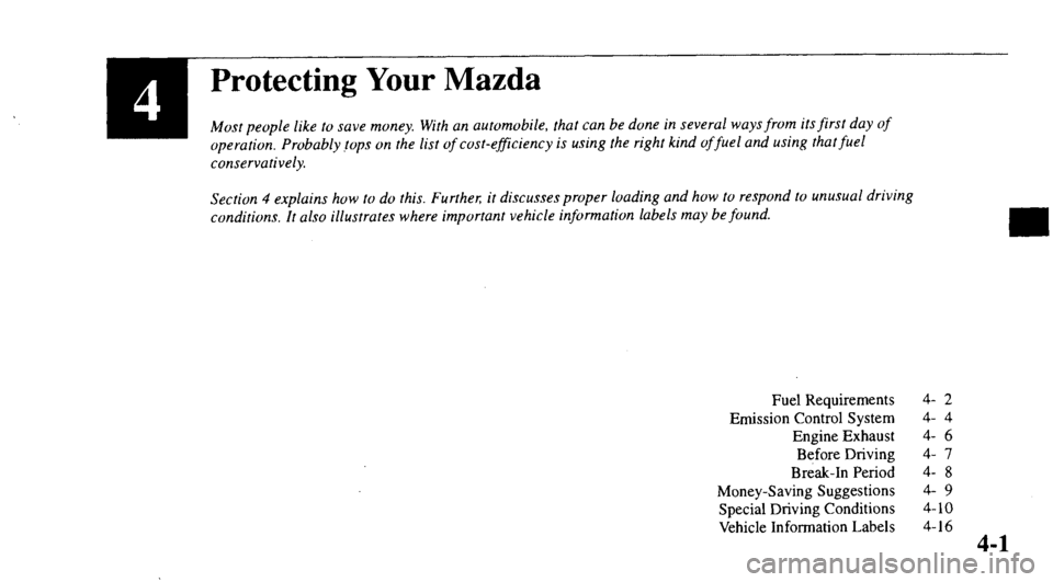 MAZDA MODEL 626 2000 Owners Manual MAZDA MODEL 626 2000 Owners Manual