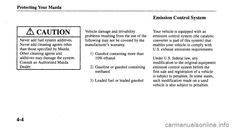 MAZDA MODEL 626 2000 Owners Manual MAZDA MODEL 626 2000 Owners Manual