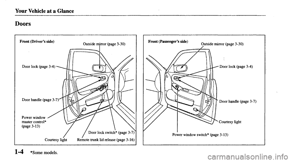 MAZDA MODEL 626 2000 User Guide 