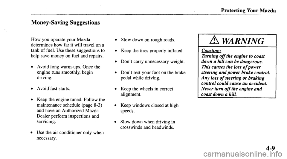 MAZDA MODEL 626 2000 Owners Manual MAZDA MODEL 626 2000 Owners Manual