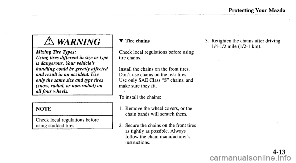 MAZDA MODEL 626 2000 Owners Manual MAZDA MODEL 626 2000 Owners Manual