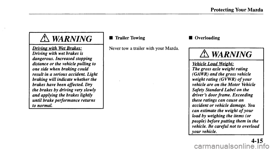 MAZDA MODEL 626 2000 Owners Manual MAZDA MODEL 626 2000 Owners Manual