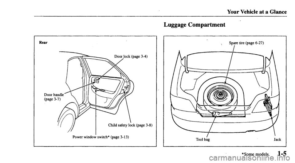 MAZDA MODEL 626 2000 User Guide 