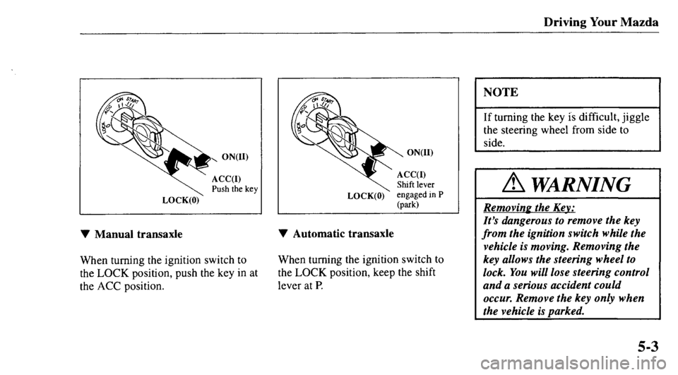 MAZDA MODEL 626 2000 Owners Manual MAZDA MODEL 626 2000 Owners Manual