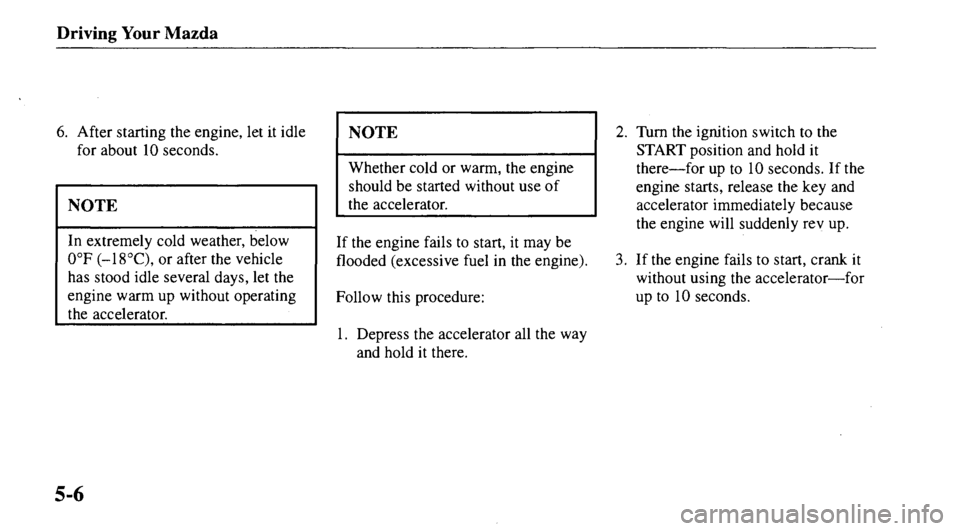 MAZDA MODEL 626 2000 Owners Manual MAZDA MODEL 626 2000 Owners Manual