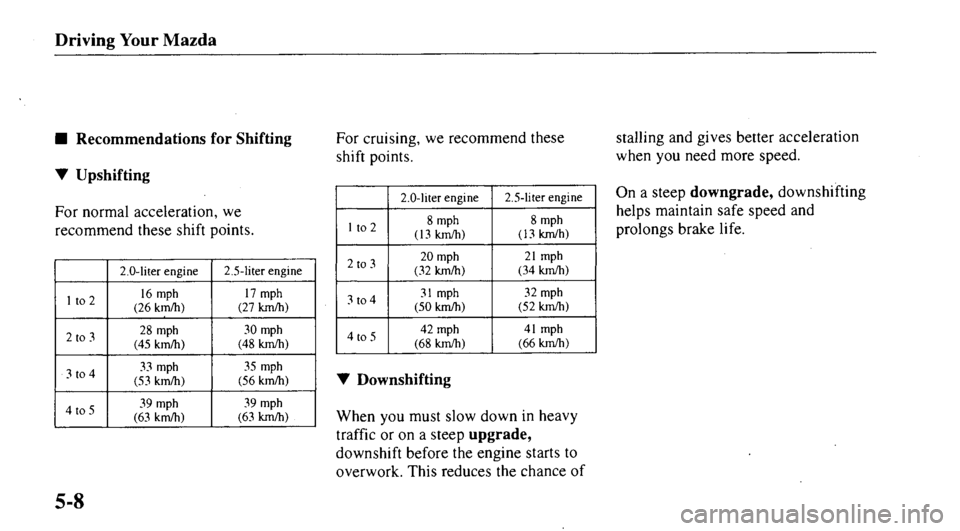 MAZDA MODEL 626 2000 Owners Manual MAZDA MODEL 626 2000 Owners Manual