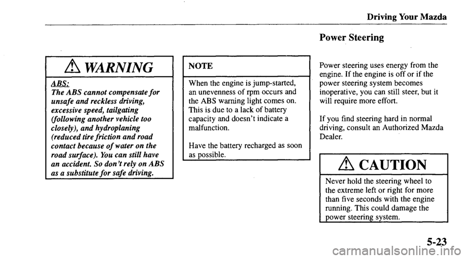 MAZDA MODEL 626 2000  Owners Manual 