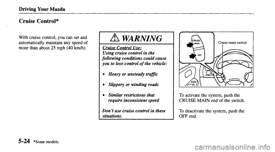 MAZDA MODEL 626 2000  Owners Manual 