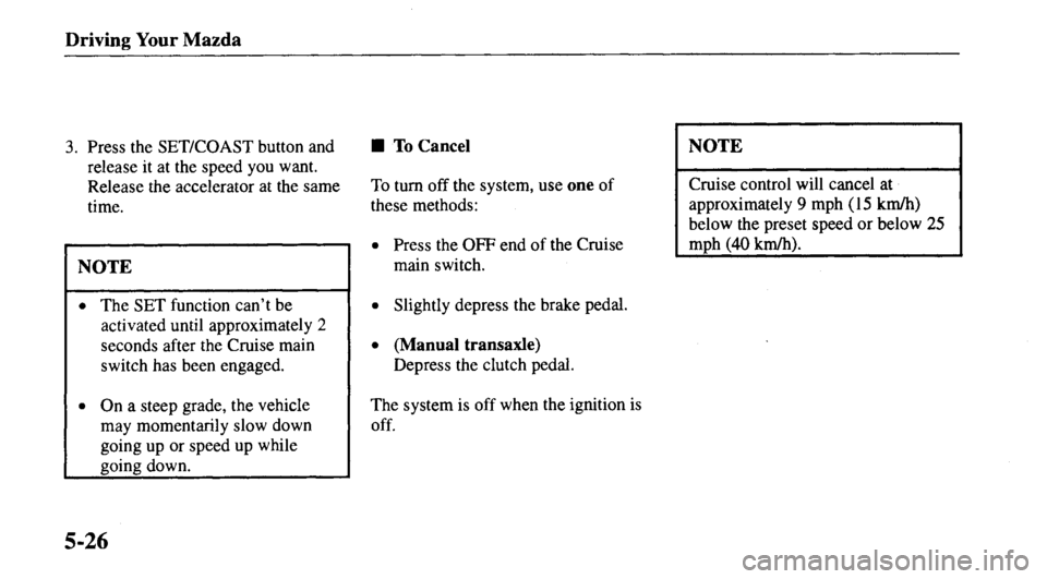 MAZDA MODEL 626 2000  Owners Manual 