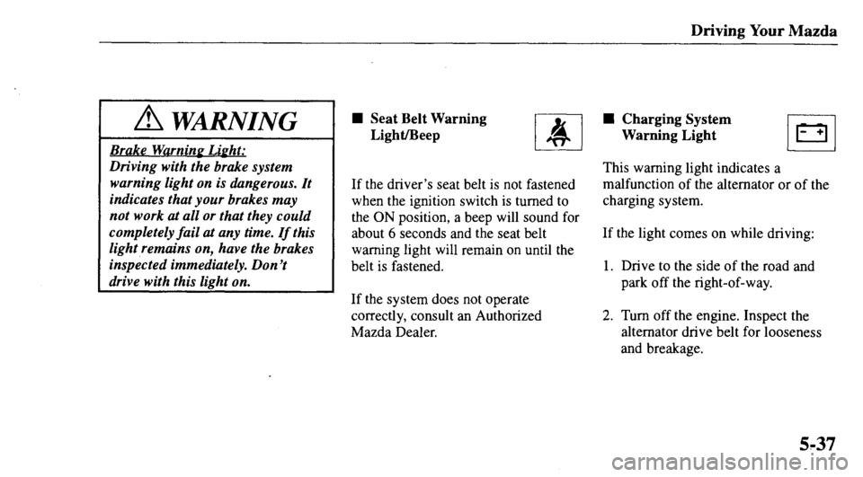MAZDA MODEL 626 2000 Owners Manual MAZDA MODEL 626 2000 Owners Manual
