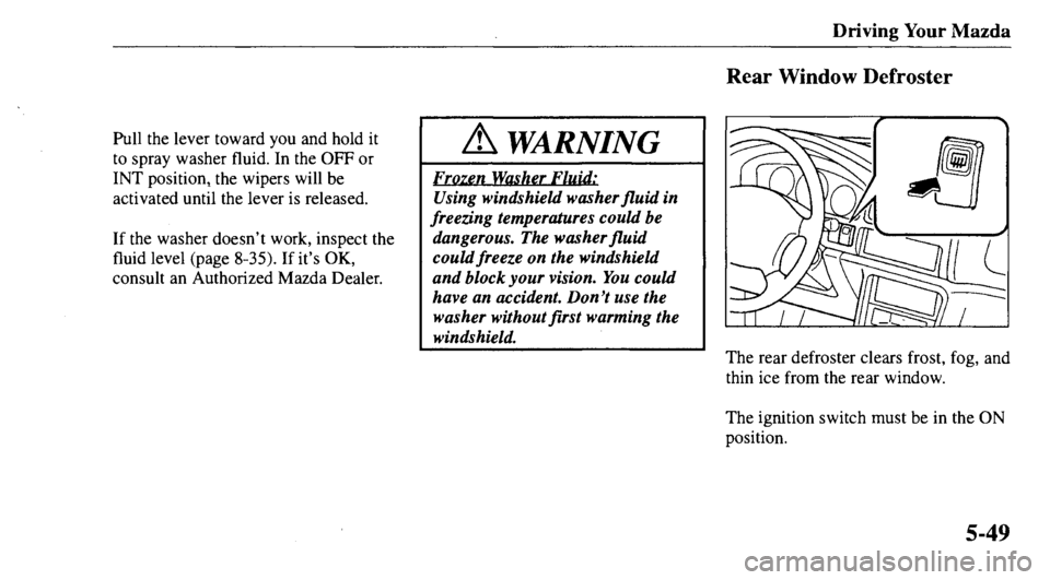 MAZDA MODEL 626 2000  Owners Manual 