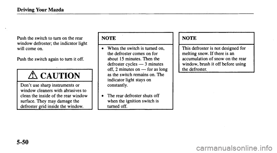 MAZDA MODEL 626 2000  Owners Manual 