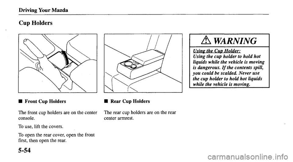 MAZDA MODEL 626 2000  Owners Manual 
