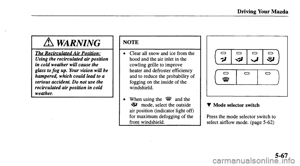 MAZDA MODEL 626 2000  Owners Manual 