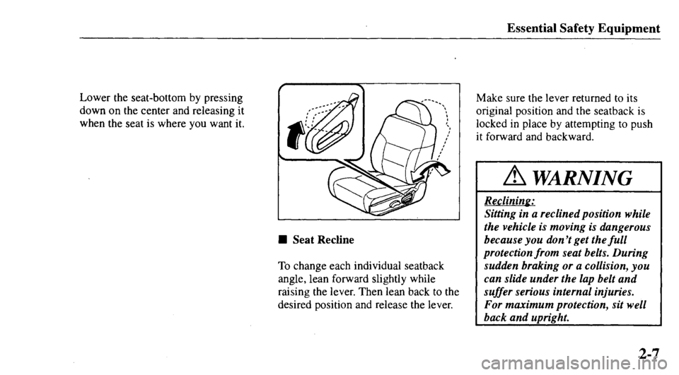 MAZDA MODEL 626 2000 Owners Manual 