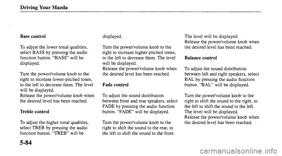 MAZDA MODEL 626 2000 Owners Manual MAZDA MODEL 626 2000 Owners Manual