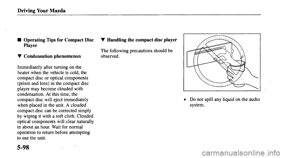 MAZDA MODEL 626 2000  Owners Manual 