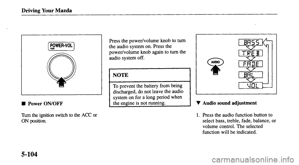 MAZDA MODEL 626 2000  Owners Manual 