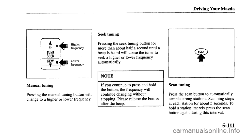 MAZDA MODEL 626 2000 Owners Manual MAZDA MODEL 626 2000 Owners Manual