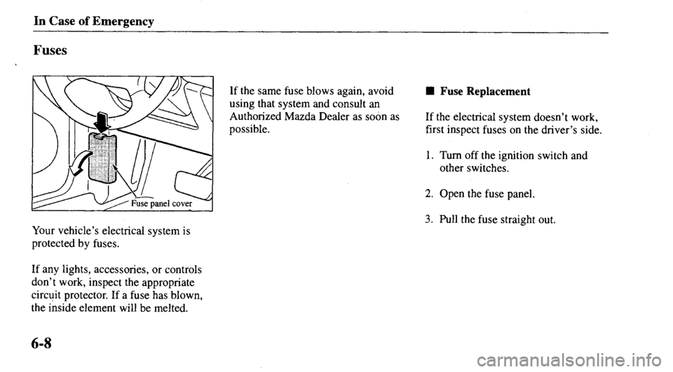 MAZDA MODEL 626 2000 Owners Manual MAZDA MODEL 626 2000 Owners Manual