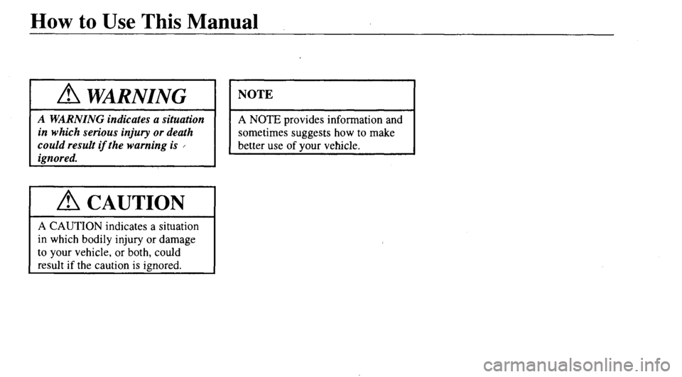MAZDA MODEL 626 2000 Owners Manual MAZDA MODEL 626 2000 Owners Manual