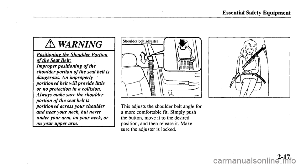 MAZDA MODEL 626 2000 Owners Guide 