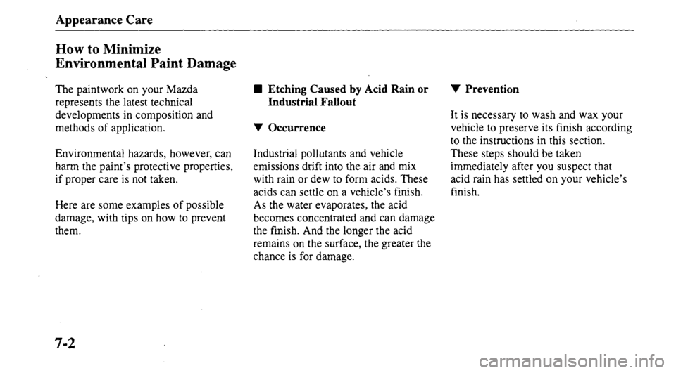 MAZDA MODEL 626 2000 Owners Manual MAZDA MODEL 626 2000 Owners Manual