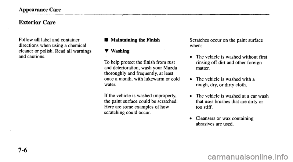 MAZDA MODEL 626 2000 Owners Manual MAZDA MODEL 626 2000 Owners Manual