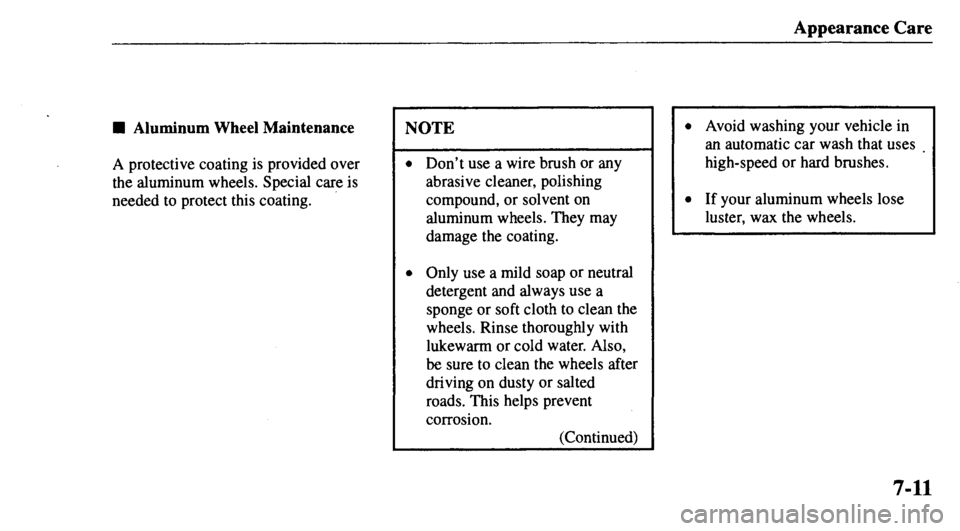 MAZDA MODEL 626 2000 Owners Manual MAZDA MODEL 626 2000 Owners Manual