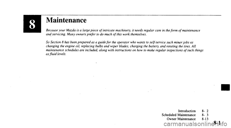 MAZDA MODEL 626 2000 Owners Manual MAZDA MODEL 626 2000 Owners Manual