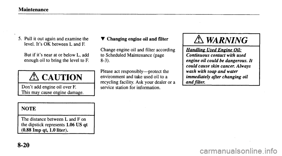 MAZDA MODEL 626 2000  Owners Manual 