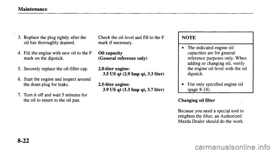 MAZDA MODEL 626 2000  Owners Manual 