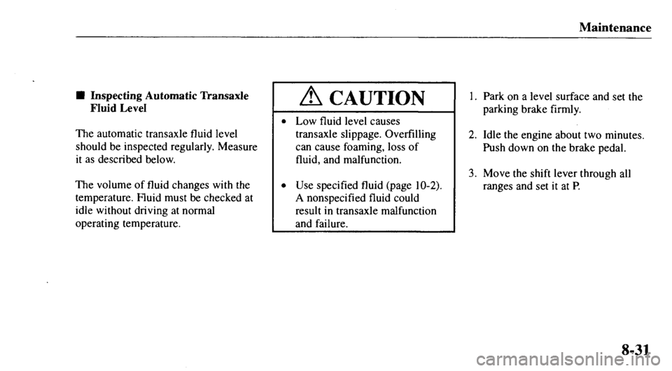 MAZDA MODEL 626 2000  Owners Manual 
