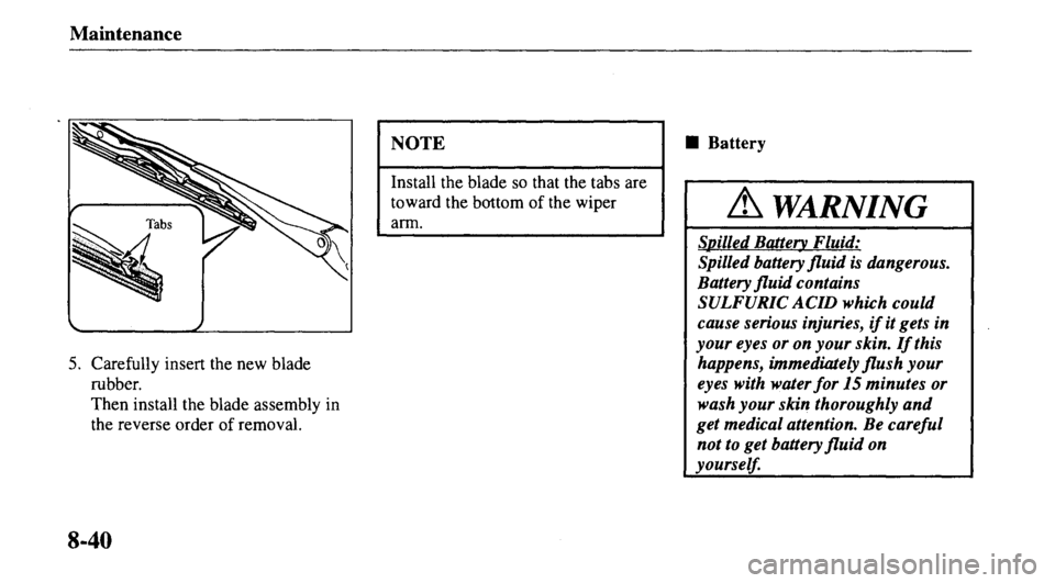 MAZDA MODEL 626 2000  Owners Manual 